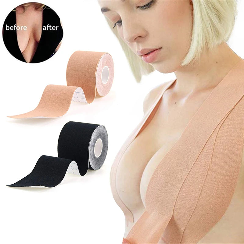 The tape bra Boob Bras invisible For Women Adhesive Invisible Bra Nipple Pasties Covers Breast Lift Tape Push Up Bralette Strapless Pad Sticky 1pcs