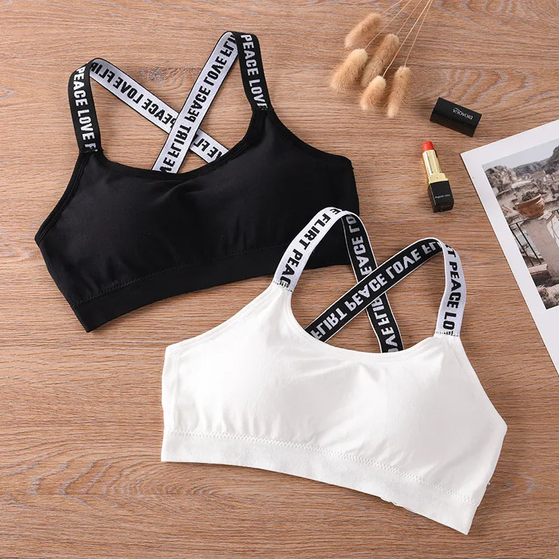 The peace and love bra Sexy Bra Top Women Sports Bra High Impact for Gym Fitness Female Pad Sportswear Tank Top Yoga Push Up Bralette