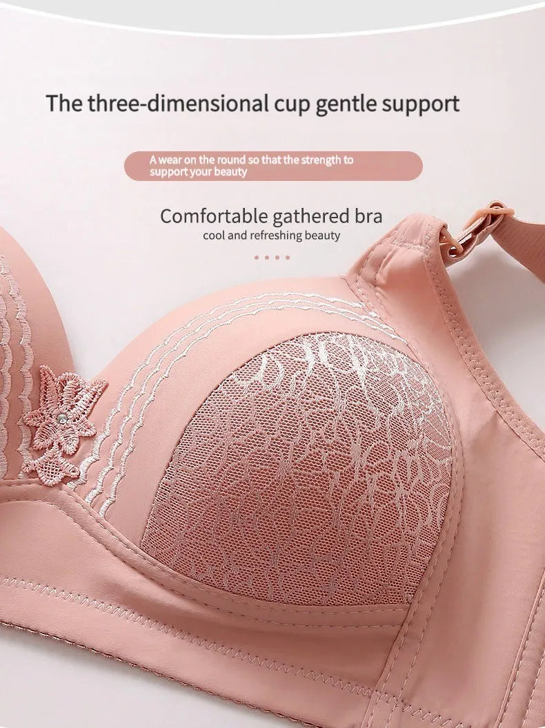 Our New High-grade Large Size Thin Cup Beauty Back Underwear Comfortable Adjustment Breathable Sweat-Absorbing Women Bras