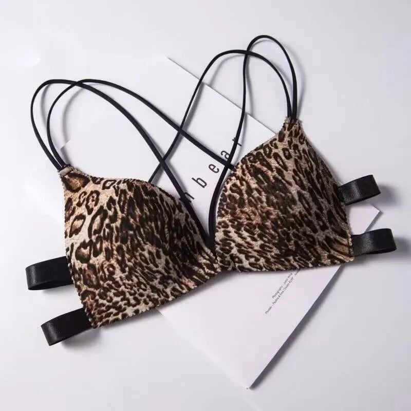 Our Women Flower Printed Bras Front Buckle Wireless Bralette Sexy Lingerie Comfort Push Up Floral Bras