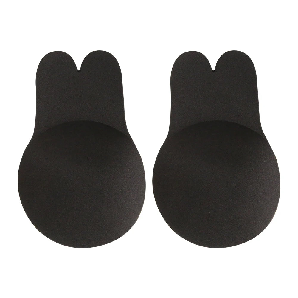 Our Women Push Up Bras Self Adhesive Silicone Strapless Invisible Bra Reusable Sticky Breast Lift Tape Rabbit Nipple Cover Bra Pads