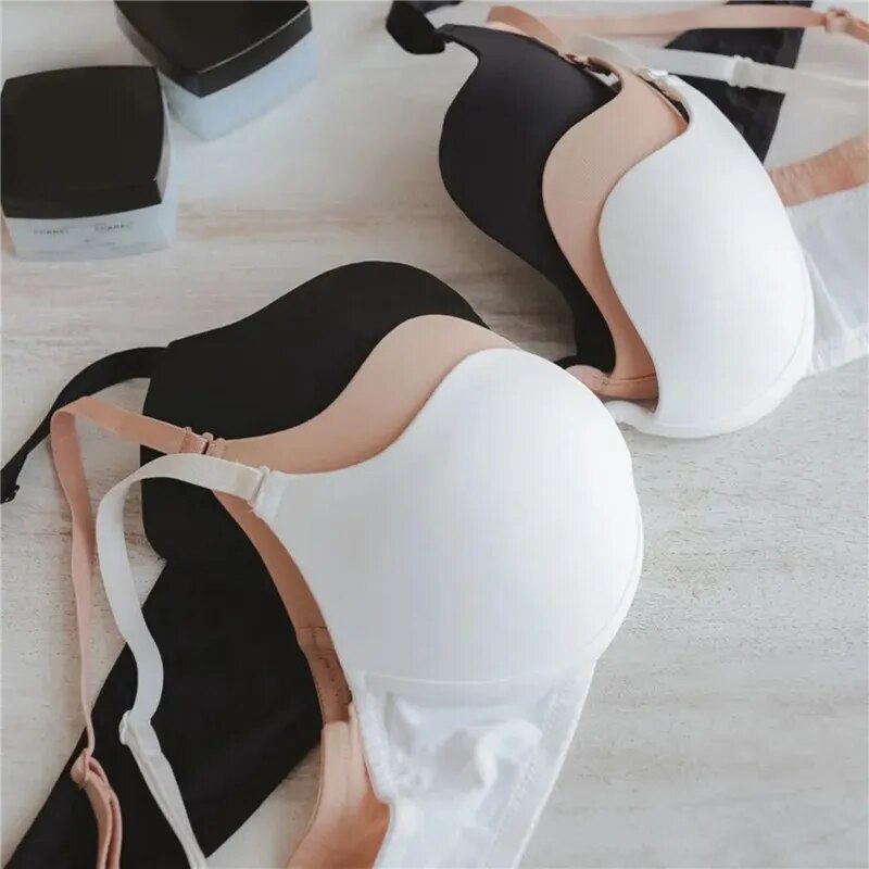 Our Women Seamless Bra Sexy No Wire Push Up Underwear Girls Students Breathable Thin Bras Female's Bra Breathable Gathered