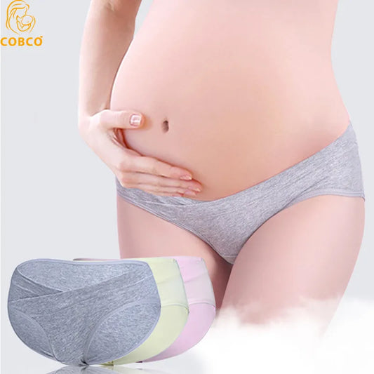 Our 3pcs Cotton Maternity Panties Low Waist V Briefs for Pregnant Women Pregnancy Underwear Lingerie  Maternity Clothes