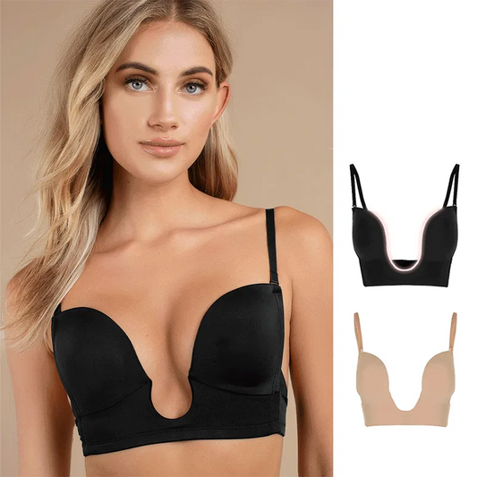 Our Follow me Sexy Plunge Bra Deep U Women Lingerie Seamless Backless Underwear Wedding Invisible Sexy Push Up Intimates Female Summer