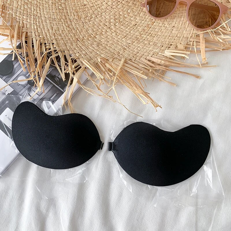 Beautiful Mango Bras Reusable Push Up Nipple Cover Silicone Invisible Strapless Lift Up Underwear Chest Stickers Lingerie Pads strapless backless