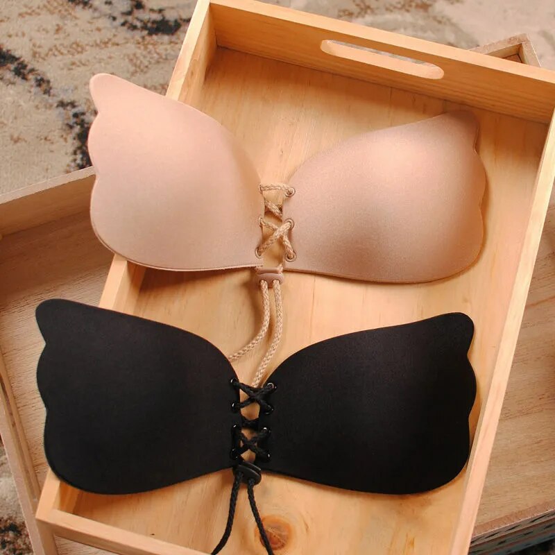 Our Invisible Strapless Adhesive Stick Bra Strapless Push Up Bras Women Sexy Backless Lingerie Seamless Silicone Bralette