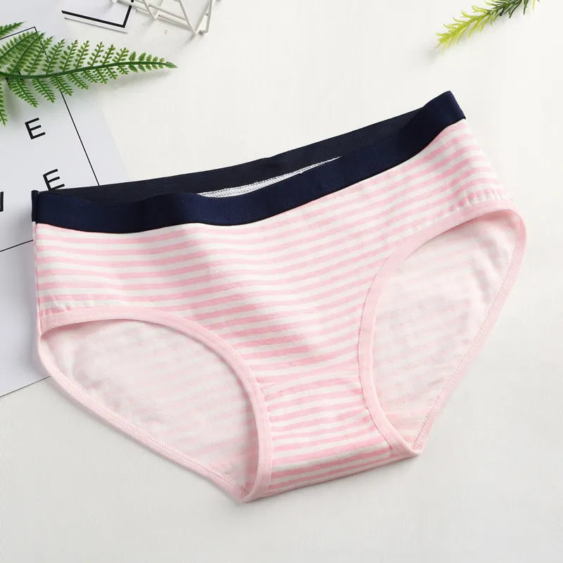 Our 10 Pcs M-XL Women's Sexy Underwear Cute Cotton Panties Briefs For Girl Ladies Lingerie Cartoon Girls Pink Pantys Underpants Thongs