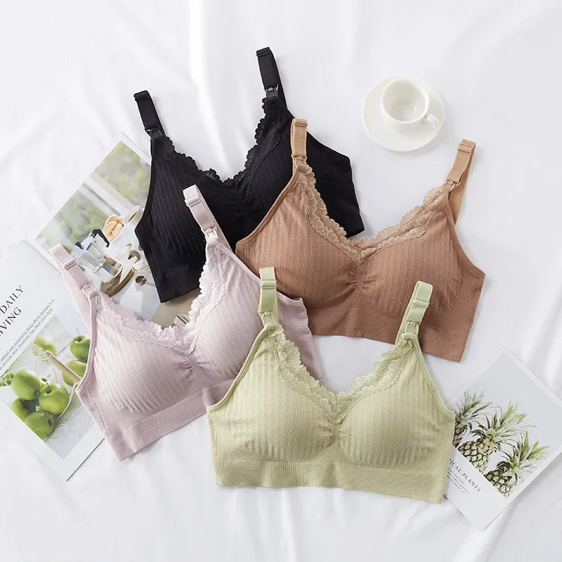 The lined Breastfeeding bra for pregnant women underwear maternity nursing bra maternity clothes