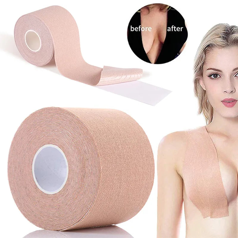 The tape bra Boob Bras invisible For Women Adhesive Invisible Bra Nipple Pasties Covers Breast Lift Tape Push Up Bralette Strapless Pad Sticky 1pcs