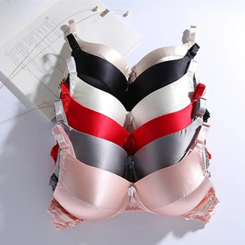 Our best 100% Mulberry Silk Thin Bra Double-sided Underwear Silk Bra Without Steel Ring Comfortable Breathable Plus Size