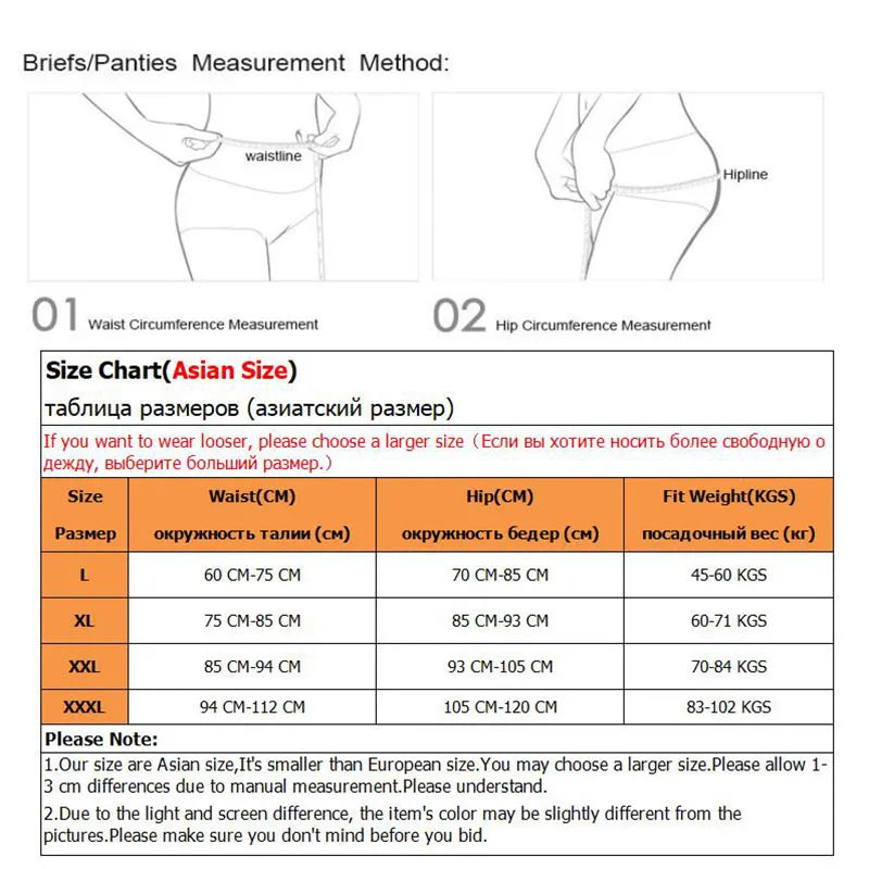 Our 3Pcs/Lot Women's Panties Lace Underwear for Female Cotton High Waist Briefs Plus Size Calcinha Lingeries Panty Ladies Underpants