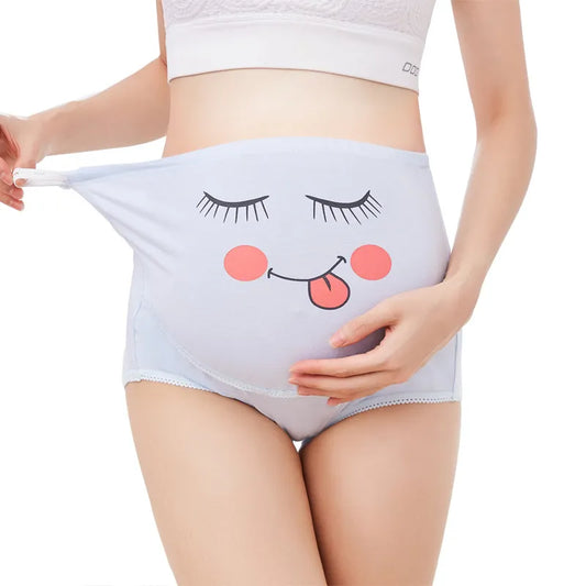 Our 1Pcs Maternity Underwear Cotton Panty Clothes For Pregnant Women Pregnancy Brief High Waist Maternity Panties Intimates Cute