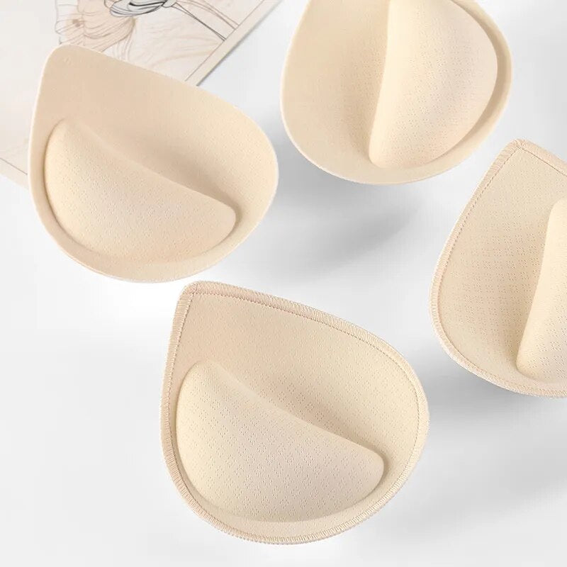 Our 3D Push Up Bra Pads Inserts 1 pair Women Underwear Small Breast Lift Breathable Sponge Padded Bra Pad Lining also for Swimsuit Bra Insert