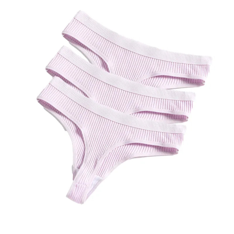 Our 3pcs Women's Panties Female Underwear Thong Seamless Panties For Women Cotton Briefs Sex G-string Low Waist Under panties Sexy