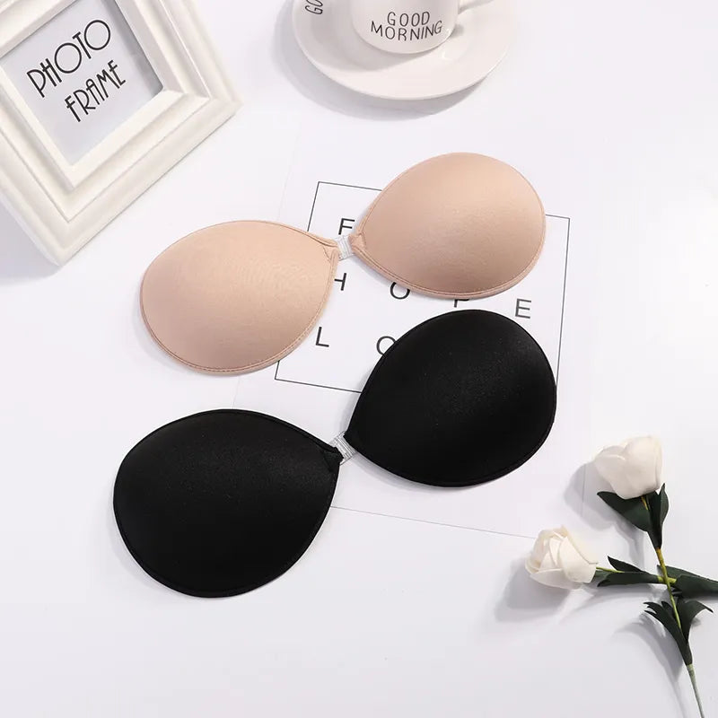 Silicone Bra Invisible Push Up Sexy Strapless Bra Stealth Adhesive Backless Breast Enhancer For Women Lady Nipple Cover