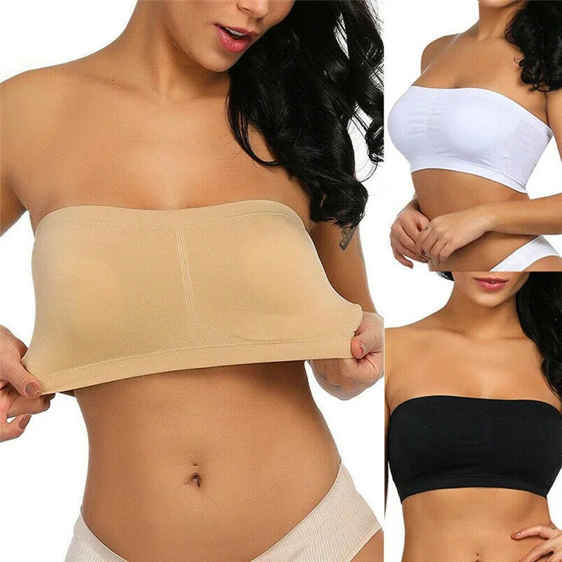 Our Women Sexy Strapless Bra Invisible Push Up Bras Underwear Seamless Solid Color Without Straps Bralette Lingerie Bras Bra Female