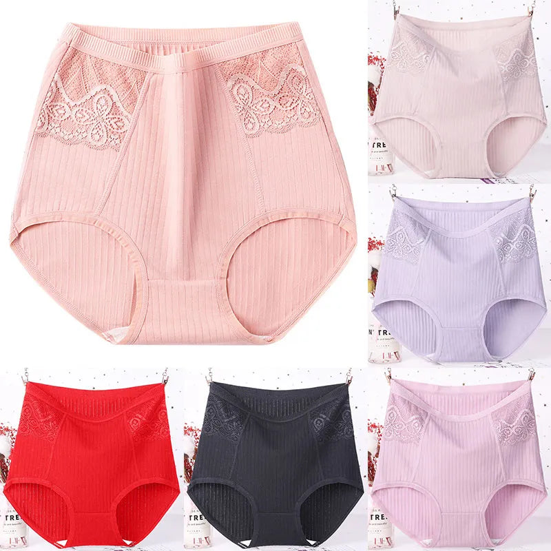 Our plus size XL-6XL Plus Size High Waist Panties Women Cotton Underwear Comfortable Elastic Soft Large Elastic Soft Ladies Seamless Briefs