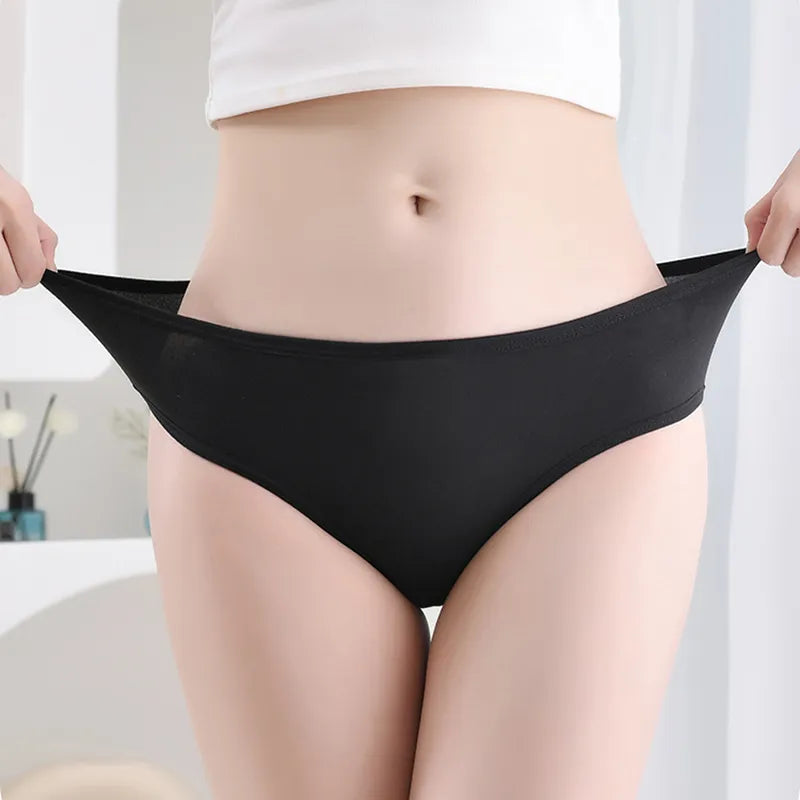 Our 7Pcs/Lot Plus Size Underwear Women's Panties Cotton Girl Briefs Sexy Lingeries Shorts Underpant Solid Panty Female Intimates 4XL