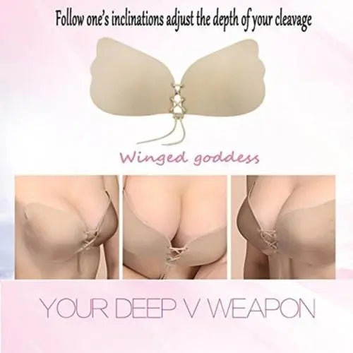 Our Invisible Strapless Adhesive Stick Bra Strapless Push Up Bras Women Sexy Backless Lingerie Seamless Silicone Bralette