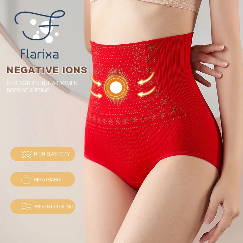 Our Flarixa Seamless Women's Panties High Waist Flat Belly Panties Body Shaping Underwear Comfort Postpartum Abdominal Pants Briefs