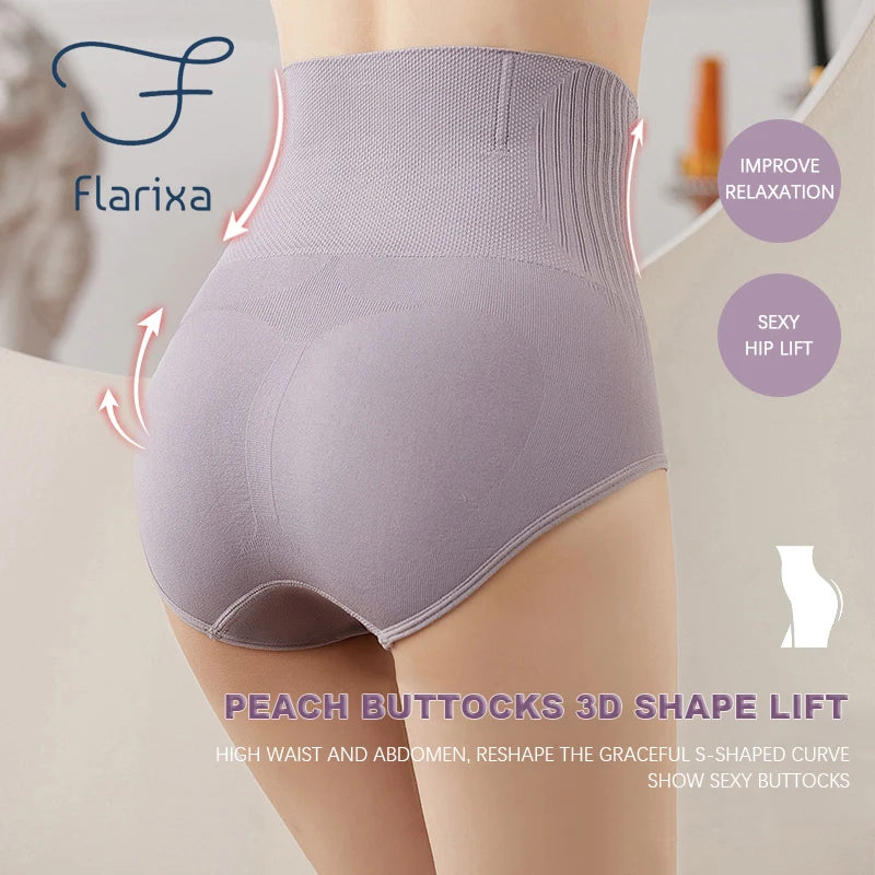 Our Flarixa Seamless Women's Panties High Waist Flat Belly Panties Body Shaping Underwear Comfort Postpartum Abdominal Pants Briefs